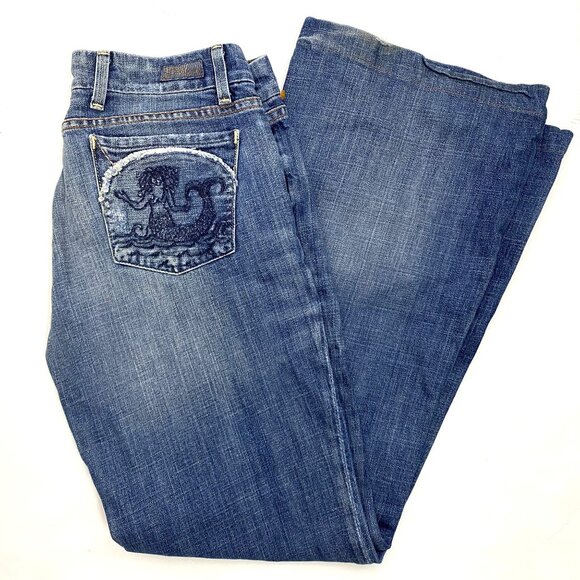 Citizens Of Humanity By Jerome Dahan Style 170-001 Low Rise Flare Y2K Size 29 - Picture 14 of 15